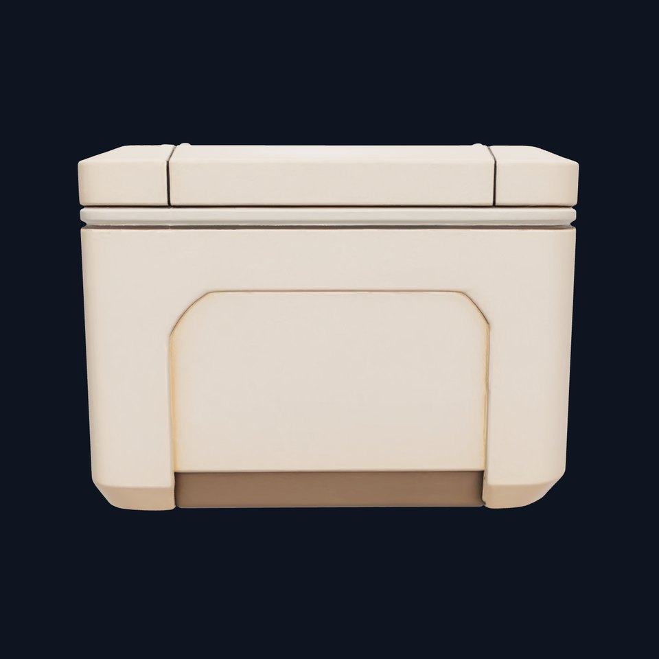 Futuristic Storage Box Sleek Design model pack